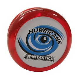 Spintastics Hurricane Yo-Yo - Classic Wooden Axle Looping YoYo (Red)