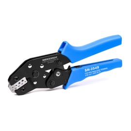WEKESIGO SN-2549 Ratcheting Crimping Tool 0.08-1.0 mm ² 18-28AWG for PH2.0/XH2.54/2.54/2.8/3.0/3.96/4.8/KF2510/JST Dupont style Terminal