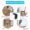 sourcing map 12 x 12mm Angle Bracket Black Corner Brace