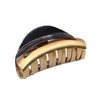 Parcelona French Vrille Golden Shell Brown Jaw Hair Claw Clip