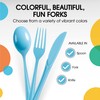 Exquisite Solid Color Premium Plastic Cutlery, Heavy Duty Plastic Disposable