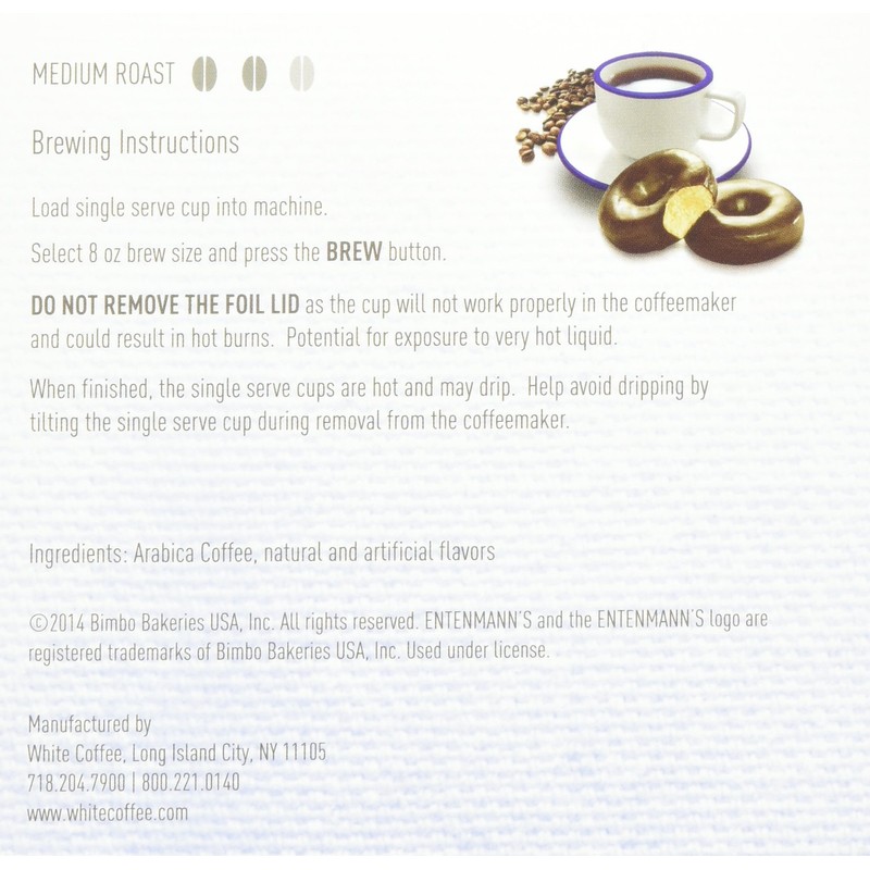 Entenmann's Chocolate Donut Capsule/Cup 10 Pack