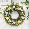 Simulation Easter Egg Wreath with Handmade Natural Plant Easter Decorations