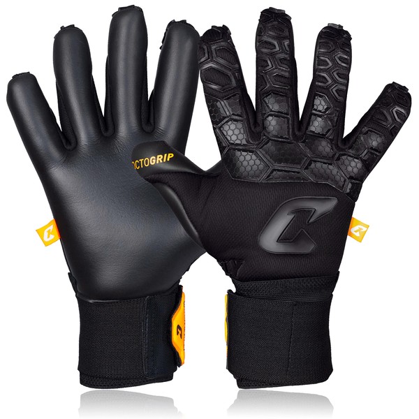 CATCH & KEEP Fly Dark Soul Men's Goalkeeper Gloves, Size