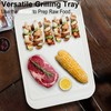 ECOIOU Grilling Prep and Serve Trays, 17 x10.5 inch BBQ