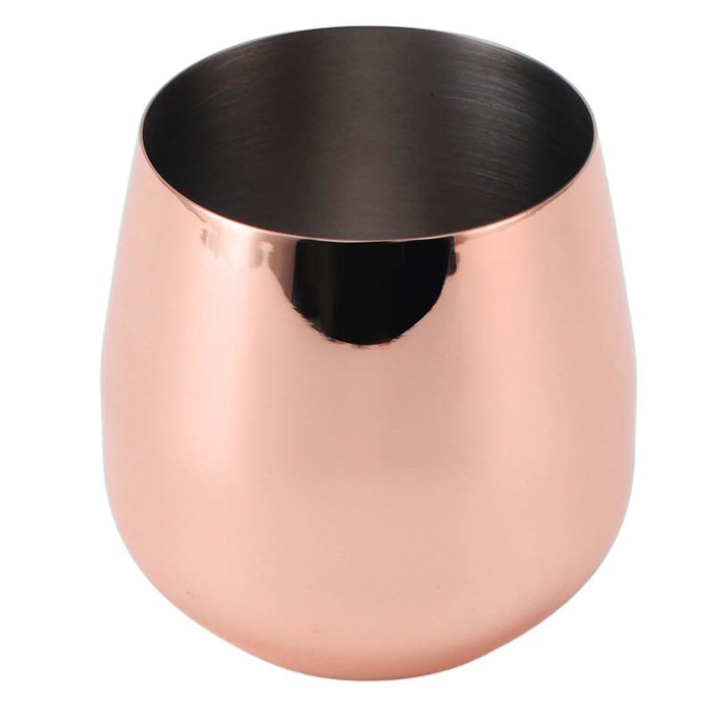 Stainless Steel Wine Glass Stemless Egg Shape 550ml Unbreakable Portable