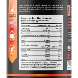 B-Life Enzimas Digestivas 180 Cáps | Enzym Blend Natural | Alivio de Distensión e Indigestión | Mejora la Absorción de Nutrientes | Fórmula Vegana