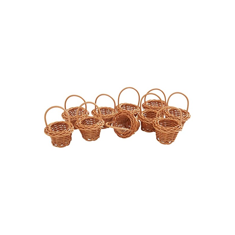 Basket Miniature Basket, Decorative Basket Large Pack of 10
