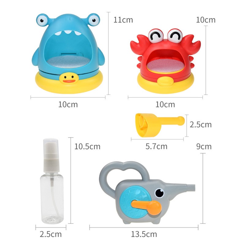 Kids Bubble Maker Toy Cute Animal Shaped Double Play Modes