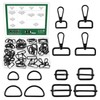 Keadic 48 Pcs 4 Size D Ring Swivel Lobster Clasp