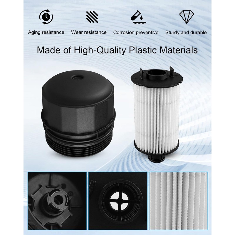 Engine Oil Filter and Housing Cap Cover Fit for Land