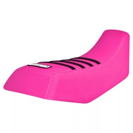 Honda Fourtrax TRX 70 Seat Cover 1986 - 1987  all PINK - BLACK ribs #279