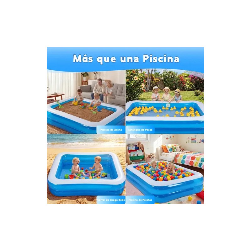 21015050cm Alberca Inflable Grandes Piscinas Rectangular