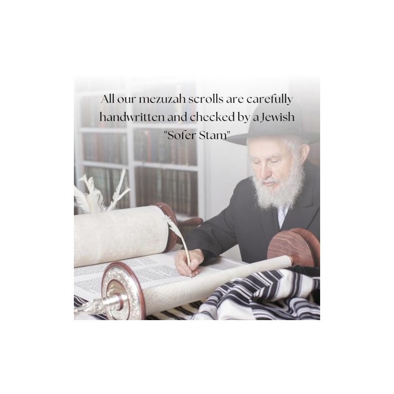 Kosher Mezuzah Scroll From Israel - Klaf Mezuza Parchment by