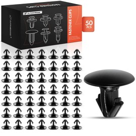 A-Premium 50PCS Nylon Hood Seal Retaining Clips Retainer Compatible with Honda Civic 2016-2019, Accord 2003-2017, Accord Crosstour 2010, Pilot 2016-2019, Odyssey 1999-2019, Ridgeline - For 7mm Hole