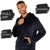 INSIGNIA Mens Pyjamas Super Soft Fleece Loungewear Zip Front (M,