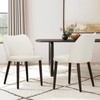 COLAMY Upholstered Dining Chairs Set of 2, Modern Fabric Dining