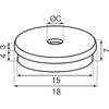 Wagner QuickClick Furniture Glides in Various Sizes, Furniture Protectors to