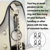 ZoeTekway Pack of 4 Metal Carabiners Black Key Chain Carabiner