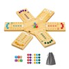 MeMeFen Marble Board Game, Wooden Board Game for 2-6 Players,