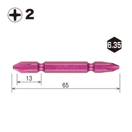 Vessel IR5P2065F Sai Bit (Bagged) Double-ended + 2 x 65 Set of 5