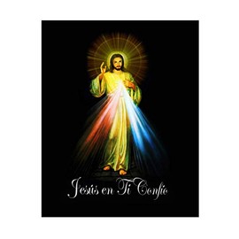 Hispanic World Jesus Divina Misericordia Imagen Traditicional Poster Español (11x14)