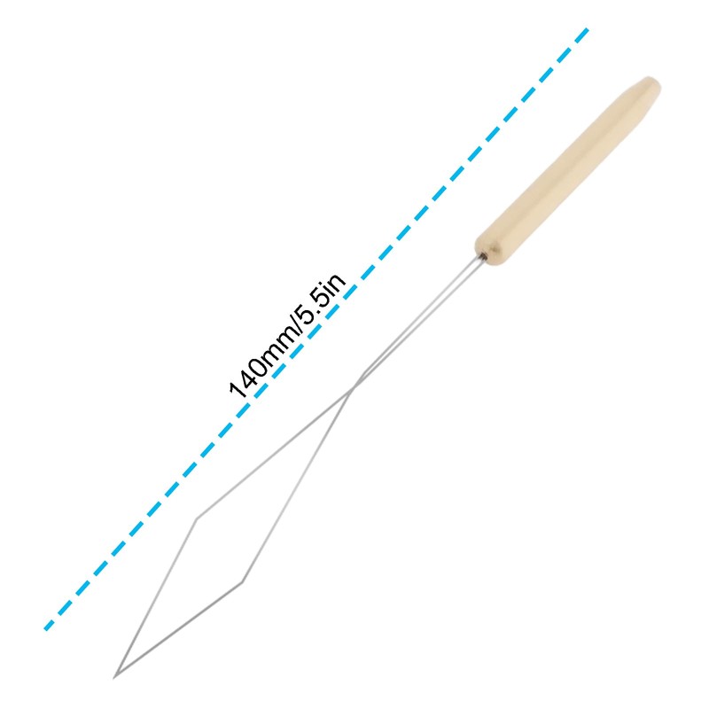 LT Easiyl 2pcs Brass Fly Tying Bobbin Threader for Fly