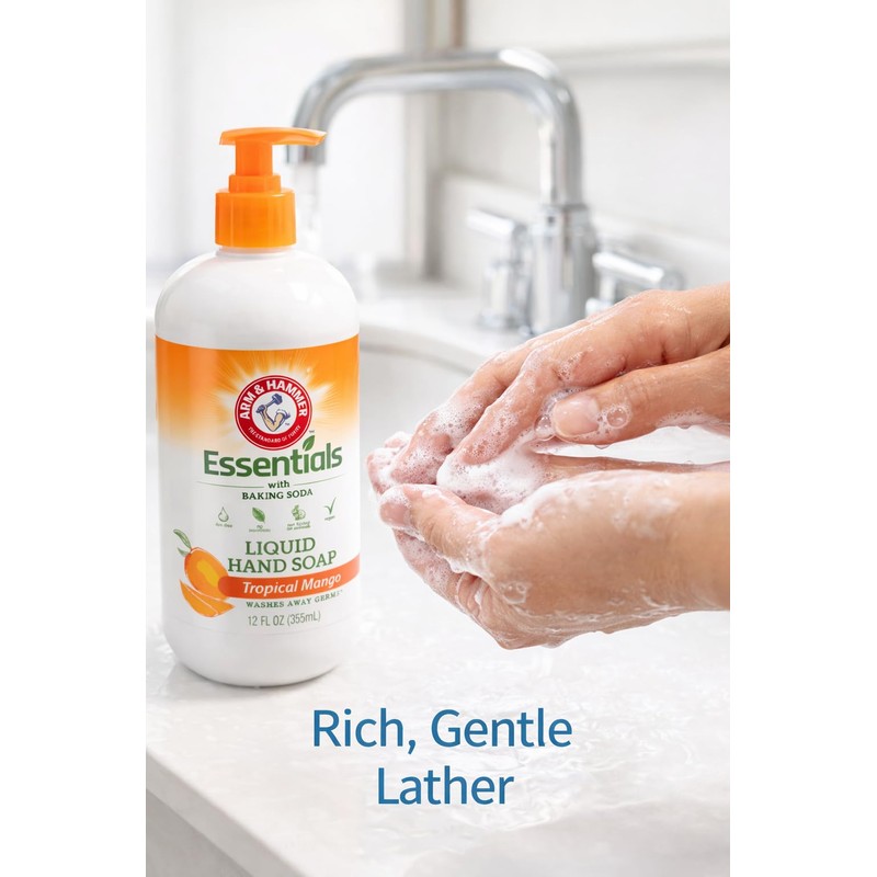 Arm & Hammer Essentials with Gentle Baking Soda, Liquid Hand