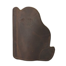 Barsony Brown Leather Pocket Holster for Small .380 Ultra-Compact 9mm 40 45 Pistols (Ruger LC380 3in)