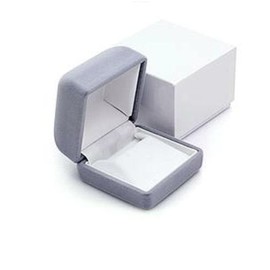 Necklace Case Pierced Case Accessories Case Jewelry Case Box – f61gr Gray