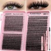 Wispy 위스피 래쉬 클러스터 키트 800개 확장 DIY 속눈썹 30D&40D&50D