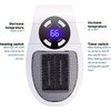 Wall Space Heater 450W Remote Portable Electric Heater with Programmable