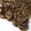 4/27 Short Wavy Curly Bundles with Closure Brazilian P4/27 Wavy