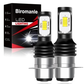 Biromanle Compatible with Honda Rincon 650 680 (2003-2015) Hi/Lo Beam bulbs, 5000LM 6000k white light,plug and play,H6 H6M fog light Bulbs(Pack of 2)