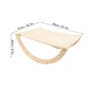 Wooden Cat Hammock Foldable Antislip Easy To Assemble Elevated Pet