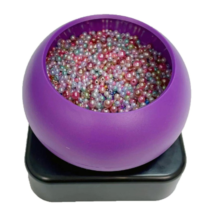 Electric Bead Spinner Bowl Adjustable Speed CW CCW Rotation USB