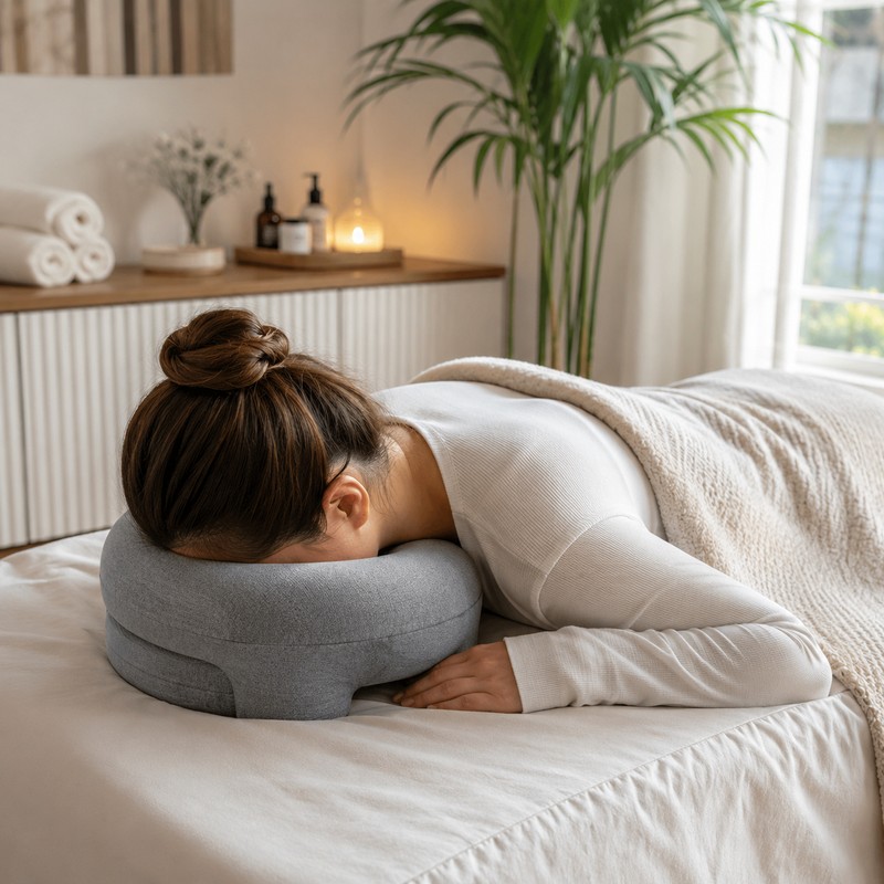 Face Down Massage Pillow for Spa Comfort – Prone Sleeping