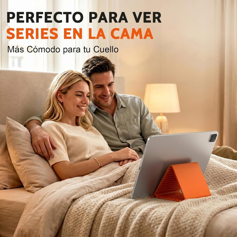 Soporte Flexible para Celular y Tablet, Stand de Silicona Plegable