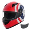 VCAN VX Lightweight Full Face Motorcycle Street Bike Helmet with