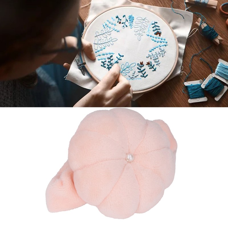 2 PCS Pin Cushion Pumpkin Shape Wrist Strap Design Portable