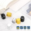 Glarks 24pcs 5.7mm Black/Gold/Silver Aluminum Potentiometer Control Knobs Kit, Potentiometer