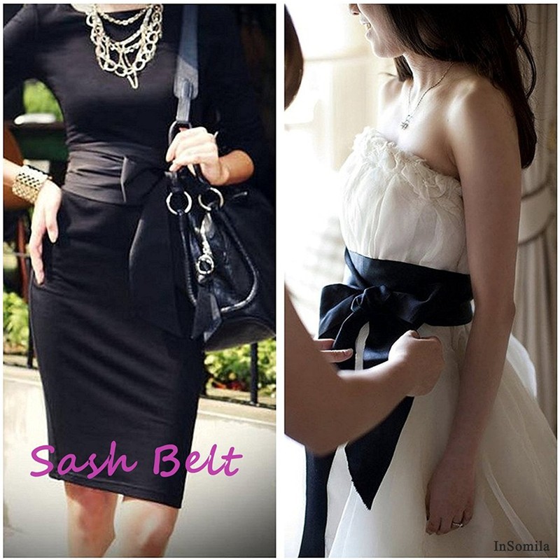 InSomila Women's Sash Belt, Long Sash, Ribbon Belt, Thick Belt,