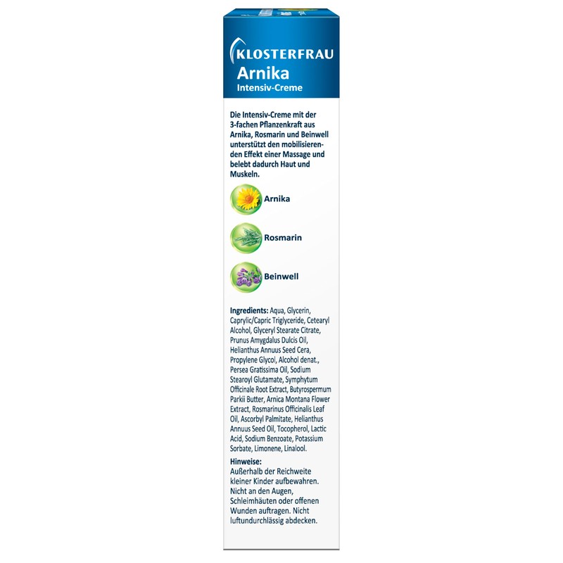 Klosterfrau Arnica Intensive Cream | Soothing After Physical Activity |