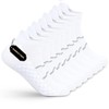 WeciBor Womens Bamboo Trainer Running Socks, Low Cut Cushioned Breathable