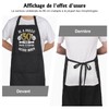 Halinuia Kitchen Apron for Men and Women, black