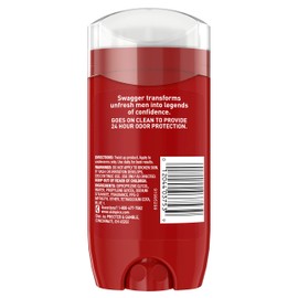 Old Spice Aluminum Free Deodorant for Men, Swagger Confidence and Amberwood, Red Collection, 3 Oz (Pack of 3)