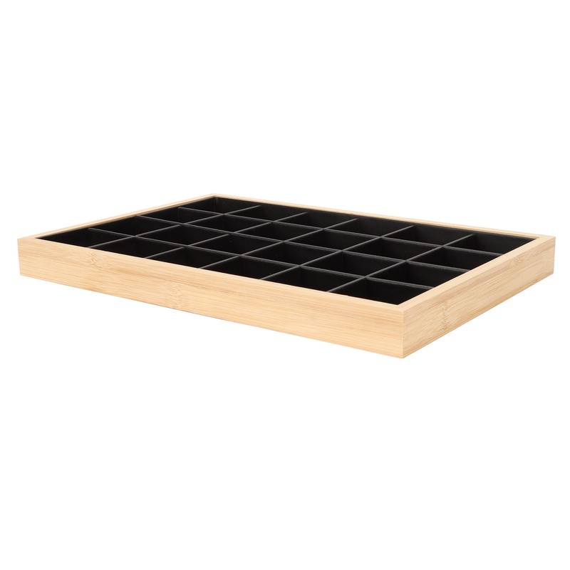 Jewelry Storage Display Trays Multipurpose 24 Grids Jewelry Tray for