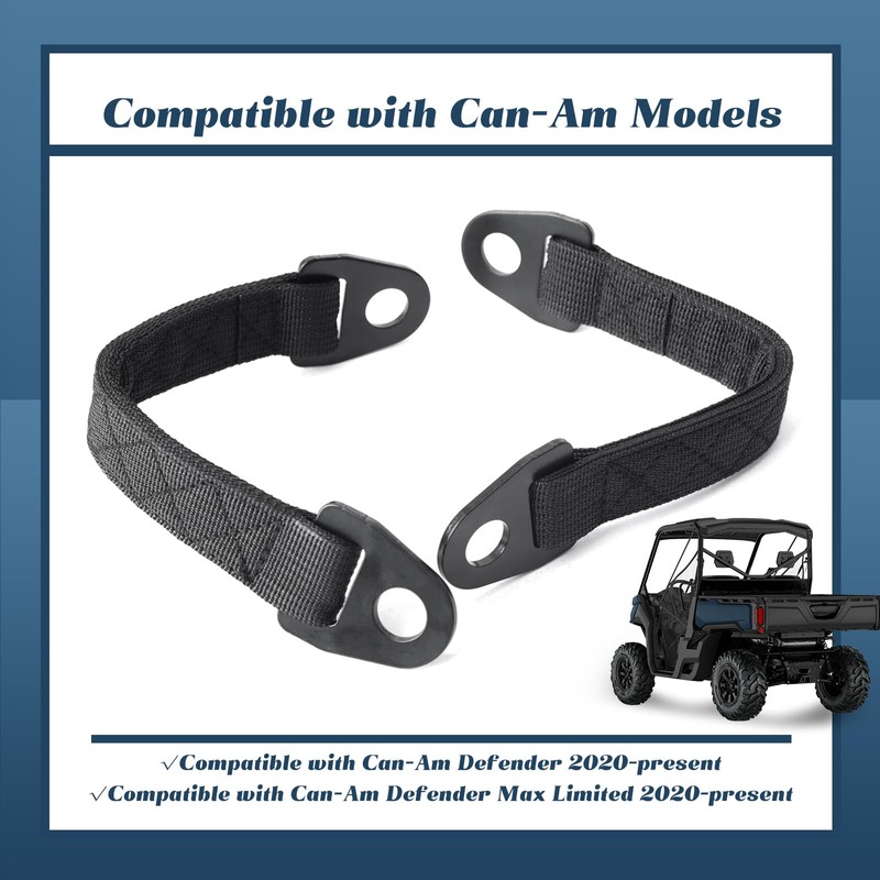 Esttlamer 2Pcs Heavy-Duty Door Limit Straps Compatible with Can-Am Defender,