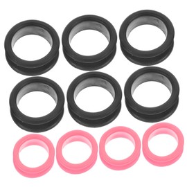 Healeved Pet Shear Ring Set 10pcs Hairdressing Scissor Finger Protector Scissor Ring for Home Salon