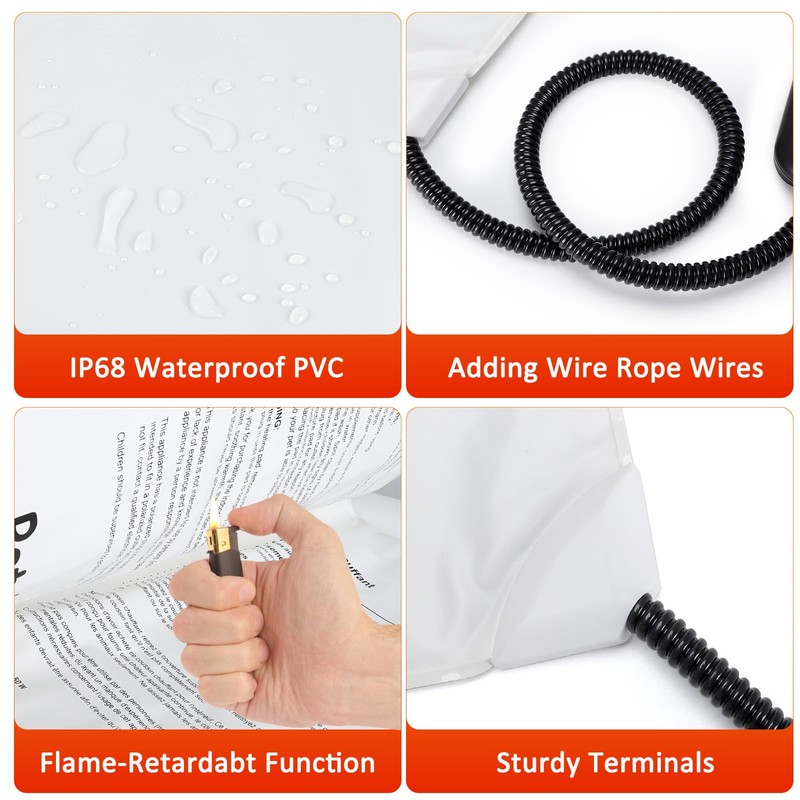 Cat Heating Pad, Waterproof Heated Cat Dog Bed with Adjustable